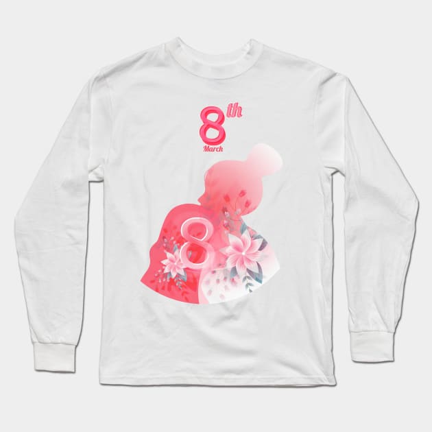 8th march it's my day Long Sleeve T-Shirt by chobacobra